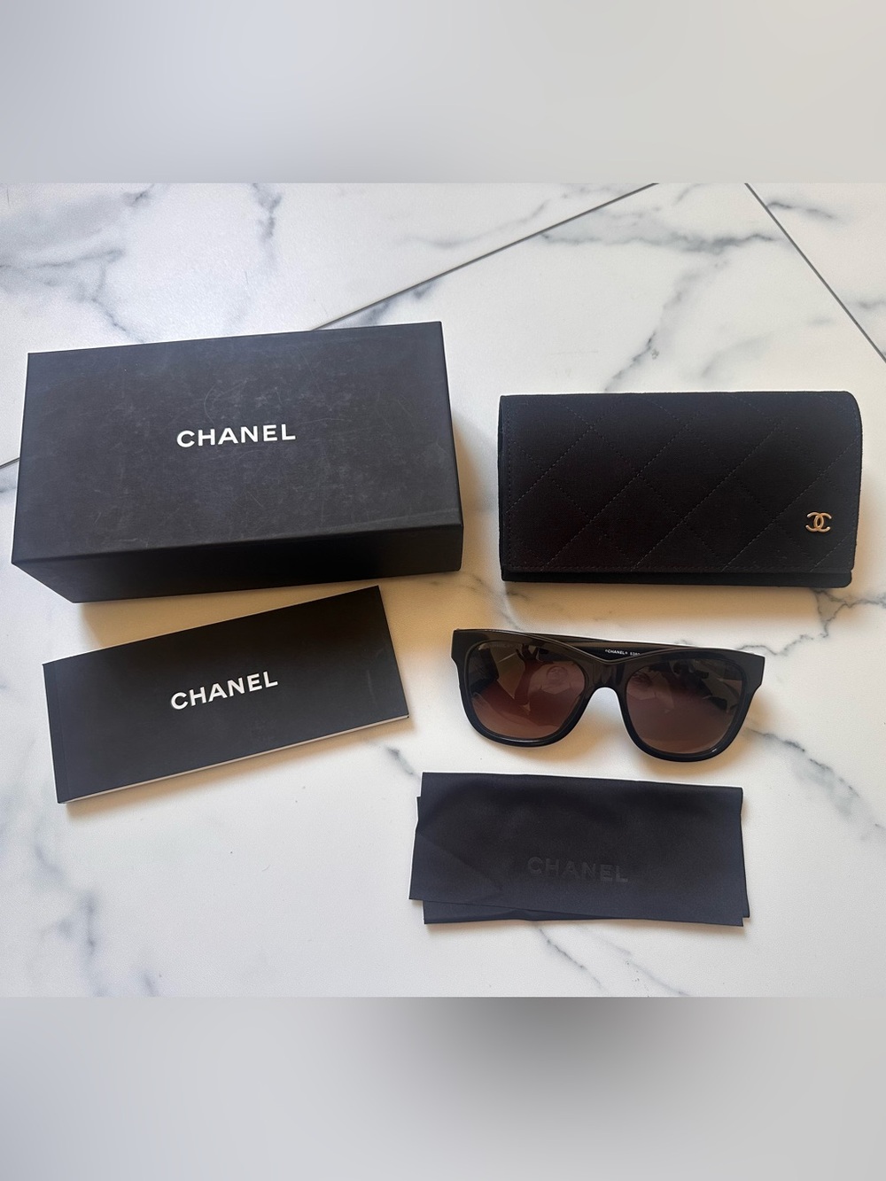 Authentic Chanel oversized sunglasses